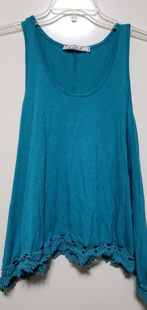Chloe K turquoise tank top